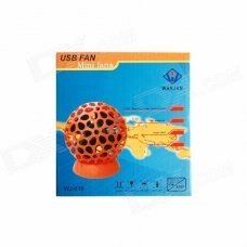 USB Powered Mini Ball Desktop 4-Blade Fan - Blue USB Powered Mini Ball Desktop 4-Blade Fan - Blue