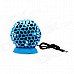 USB Powered Mini Ball Desktop 4-Blade Fan - Blue USB Powered Mini Ball Desktop 4-Blade Fan - Blue