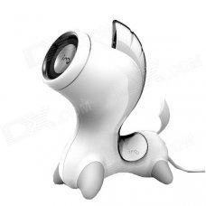 i-mu i-ma Unique Horse Style Portable 3.5mm / USB Wired 2W Speaker - White i-mu i-ma Unique Horse Style Portable 3.5mm / USB Wired 2W Speaker - White