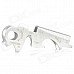 Mini Portable Multifunctional Stainless Steel Key Ring - Silver