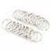 28mm Stainless Steel Key Ring Set - Silver (20 PCS)
