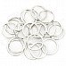 28mm Stainless Steel Key Ring Set - Silver (20 PCS)