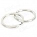 28mm Stainless Steel Key Ring Set - Silver (20 PCS)