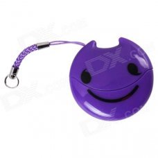 Easeyes E202 Smile Face Pattern USB 2.0 Micro SD / TF Card Reader - Purple Easeyes E202 Smile Face Pattern USB 2.0 Micro SD / TF Card Reader - Purple