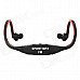 Sports Wireless Behind-the-Neck MP3 Headphone w/ TF / FM / USB - Black + Red Sports Wireless Behind-the-Neck MP3 Headphone w/ TF / FM / USB - Black + Red