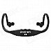 Sports Wireless Behind-the-Neck MP3 Headphone w/ TF / FM / USB - Black Sports Wireless Behind-the-Neck MP3 Headphone w/ TF / FM / USB - Black
