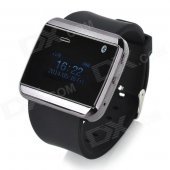 CHR U Watch2S Water Resistant 1.0" Screen Bluetooth Smart Wrist Watch - Black