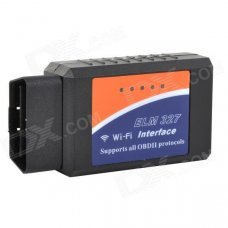 ELM327 OBD Wi-Fi Auto Car Diagnostic Tool for IPHONE / Android Phones - Black + Orange + Blue ELM327 OBD Wi-Fi Auto Car Diagnostic Tool for IPHONE / Android Phones - Black + Orange + Blue