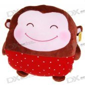 Cute Monkey Hands-in Warm Soft Doll Pillow