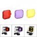 JUSTONE J028-3 Professional Diving Housing Yellow / Red / Purple Filters for GoPro Hero 3