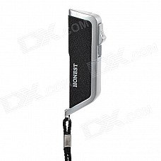 HONEST Windproof Zinc Alloy Butane Blue Flame Gas Lighter w/ Strap - Black HONEST Windproof Zinc Alloy Butane Blue Flame Gas Lighter w/ Strap - Black