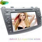 LsqSTAR ST-6418C 8" Android 4.1 Capacitive Screen Car DVD Player w/ GPS for Mazda 3 - Blackish Grey
