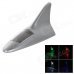 Universal Shark Fin Style Solar Power 8-LED RGB + White Light Car Alarm Lamp - Silver Universal Shark Fin Style Solar Power 8-LED RGB + White Light Car Alarm Lamp - Silver
