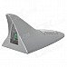 Universal Shark Fin Style Solar Power 8-LED RGB + White Light Car Alarm Lamp - Silver Universal Shark Fin Style Solar Power 8-LED RGB + White Light Car Alarm Lamp - Silver
