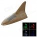 Universal Shark Fin Style Solar Power 8-LED RGB + White Light Car Alarm Lamp - Golden Universal Shark Fin Style Solar Power 8-LED RGB + White Light Car Alarm Lamp - Golden