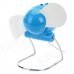Mini Foldable AA Battery / USB-powered 2-blade Electric Fan - Blue Mini Foldable AA Battery / USB-powered 2-blade Electric Fan - Blue