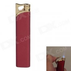 6318 Stylish Windproof Butane Lighter - Red 6318 Stylish Windproof Butane Lighter - Red