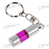 Mini Anti-Static/Static Removal Prevent Shock Keychain with Magnet (Silver Cylindrical)