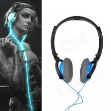 Power4 HP002 Hi-Fi Stereo Headband Headphone w/ Mic for Computer / Mobilephones / MP3 - Blue + Black Power4 HP002 Hi-Fi Stereo Headband Headphone w/ Mic for Computer / Mobilephones / MP3 - Blue + Black