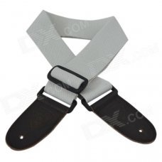 DEDO MA-51 Fashion Polyester Cotton Adjustable Guitar / Bass Strap - White DEDO MA-51 Fashion Polyester Cotton Adjustable Guitar / Bass Strap - White