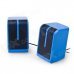 EN-011 Portable 2.0 Channel USB 3.5mm Wired Stereo Desktop Speakers Set for PC / Laptop - Blue EN-011 Portable 2.0 Channel USB 3.5mm Wired Stereo Desktop Speakers Set for PC / Laptop - Blue