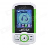 1.8" TFT Multimedia MP4 Player w/ TF / FM - White + Green + Black (4GB)