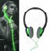Power4 HP002 Hi-Fi Lighting Stereo Headband Headphone w/ Microphone / Remote - Green Power4 HP002 Hi-Fi Lighting Stereo Headband Headphone w/ Microphone / Remote - Green