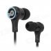 Fashionable 2-CH In-Ear Music Earphone w/ 3.5mm - Black + Silver (115cm-Cable) Fashionable 2-CH In-Ear Music Earphone w/ 3.5mm - Black + Silver (115cm-Cable)