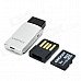 KINGMAX 3-in-1 OTG + Micro SD Card Reader w/ USB Adapter - Black + Silver (16GB / Class 6) KINGMAX 3-in-1 OTG + Micro SD Card Reader w/ USB Adapter - Black + Silver (16GB / Class 6)