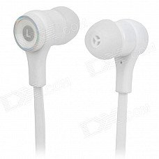 Fashion 3.5mm Plug In-Ear Earphone - White + Black Fashion 3.5mm Plug In-Ear Earphone - White + Black