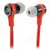 Fashion 3.5mm Plug In-Ear Earphone - Red + Black Fashion 3.5mm Plug In-Ear Earphone - Red + Black