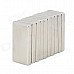 20 x 10 x 3mm Rectangular Nickel Plating NdFeB Magnet - Silver (10 PCS)