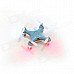 CX-10 2.4GHz 4-CH Mini R/C Remote Control Helicopter - Blue + White CX-10 2.4GHz 4-CH Mini R/C Remote Control Helicopter - Blue + White