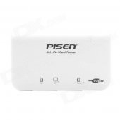 Pisen USB 3.0 3-in-1 SD / TF / CF Card Reader - White