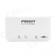 Pisen USB 3.0 3-in-1 SD / TF / CF Card Reader - White Pisen USB 3.0 3-in-1 SD / TF / CF Card Reader - White