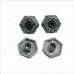 Carking DIY Car Parts License Plate Frame Zinc Alloy Screw Bolt Caps Covers - Black + Silver (4PCS) Carking DIY Car Parts License Plate Frame Zinc Alloy Screw Bolt Caps Covers - Black + Silver (4PCS)