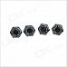 Carking DIY Car Parts License Plate Frame Zinc Alloy Screw Bolt Caps Covers - Black + Silver (4PCS) Carking DIY Car Parts License Plate Frame Zinc Alloy Screw Bolt Caps Covers - Black + Silver (4PCS)