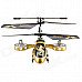 4-Channel Shatterproof R/C Helicopter w/ Gyro - Golden