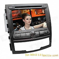 LsqSTAR 7" Capacitive Screen Android 4.0 Car DVD w/ GPS Radio BT WiFi SWC AUX for SsangYong Korando LsqSTAR 7" Capacitive Screen Android 4.0 Car DVD w/ GPS Radio BT WiFi SWC AUX for SsangYong Korando