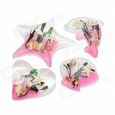 Sea World Acrylic Refrigerator Magnetic Sticker - Pink + White (4 PCS) Sea World Acrylic Refrigerator Magnetic Sticker - Pink + White (4 PCS)