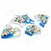 Sea World Acrylic Refrigerator Magnetic Sticker - Blue + White (4 PCS) Sea World Acrylic Refrigerator Magnetic Sticker - Blue + White (4 PCS)
