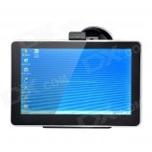 7" Resistive Car GPS Navigator with TF / FM / USA + Canada Maps / Loudspeaker / Microphone (4GB)