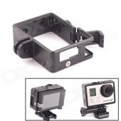 PANNOVO Portable Plastic Fixed Frame Case w/ Bacpac Installation Elongated Arm for Gopro Hero 4/ 3 / 3+