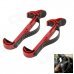 Adjustable Car Steering Wheel Mounted ABS Holder for IPHONE / Samsung / GPS - Black + Red (2 PCS) Adjustable Car Steering Wheel Mounted ABS Holder for IPHONE / Samsung / GPS - Black + Red (2 PCS)