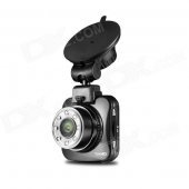 G55W 2.0" TFT Full HD 1080P 170' IR Night Vision 5.0MP COMS WiFi Car DVR - Black