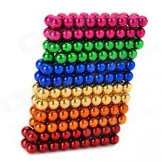 DIY Mini NdFeB Magnetic Balls Educational Toy - Golden + Red + Multi-Colored (216 PCS) DIY Mini NdFeB Magnetic Balls Educational Toy - Golden + Red + Multi-Colored (216 PCS)
