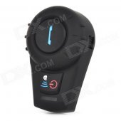 Bluetooth V2.1 Walkie Talkie / Intercom Headset w/ Speaker / Mic. for Motorcycle Helmet - Black