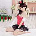 Women's Fashionable Sexy Cartoon Cosplay Role Play Sleep Dress Set - Red