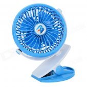 YF-130 Clip Style USB Powered 4-Mode Fan - Blue (1 x 8650)