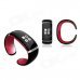OLED Bluetooth V3.0 Smart Touch Bracelet Watch w/ Music Player / Pedometer - Black + Red OLED Bluetooth V3.0 Smart Touch Bracelet Watch w/ Music Player / Pedometer - Black + Red